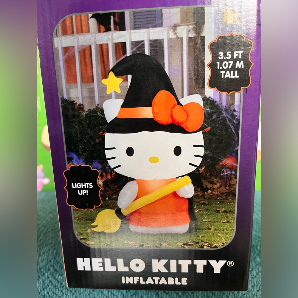 Hello Kitty Witch Halloween Inflatable Brand New